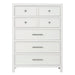 Modus Retreat Five Drawer Wood Chest in SnowfallImage 1