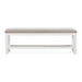 Modus Retreat Upholstered Wood Bench in Snowfall Main Image