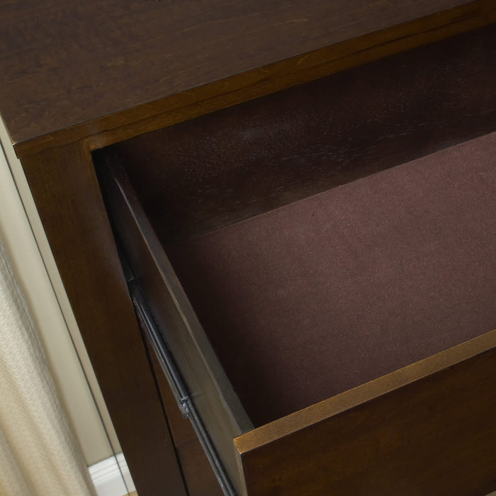 Modus Riva Five Drawer Chest in Chocolate Brown Image 2