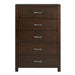 Modus Riva Five Drawer Chest in Chocolate Brown (2024)Image 3