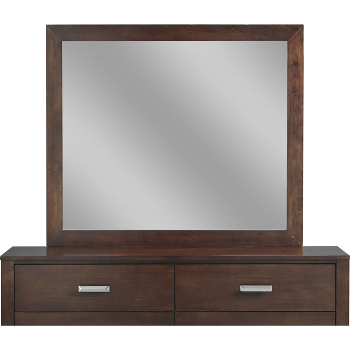Modus Furniture Riva Mirror in Chocolate Brown 655450066832 RV2683 Image 2