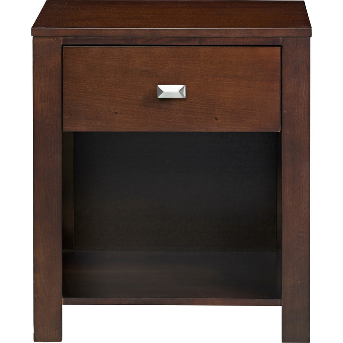 Modus Furniture Riva One Drawer Nightstand in Chocolate Brown 655450066818 RV2681 Image 3