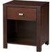 Modus Furniture Riva One Drawer Nightstand in Chocolate Brown 655450066818 RV2681 Image 4