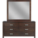 Modus Furniture Riva Six Drawer Dresser in Chocolate Brown (2024) 655450431739 RV2682A Image 2