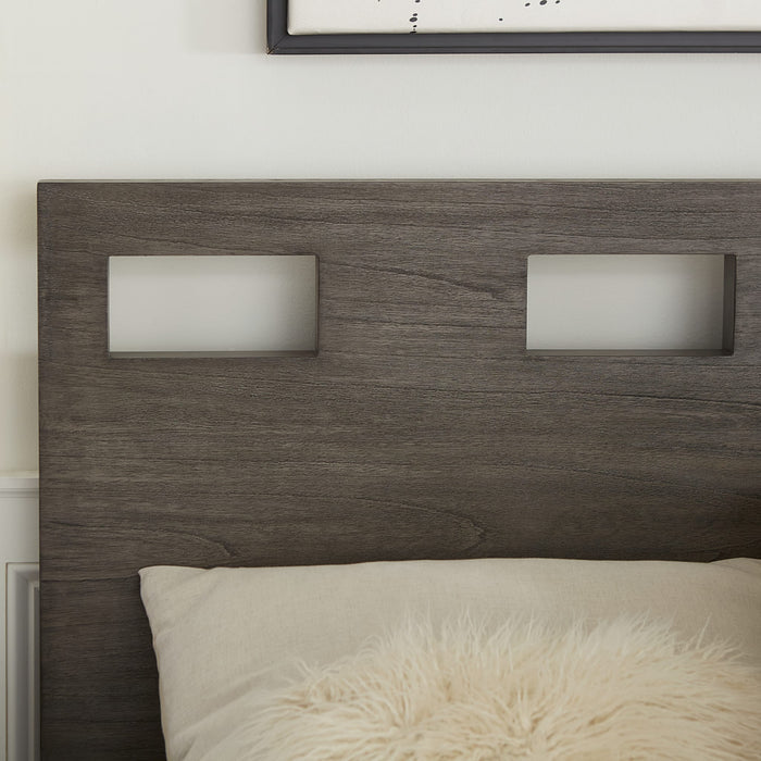 Modus Riva Wood Bed in SharkskinImage 1