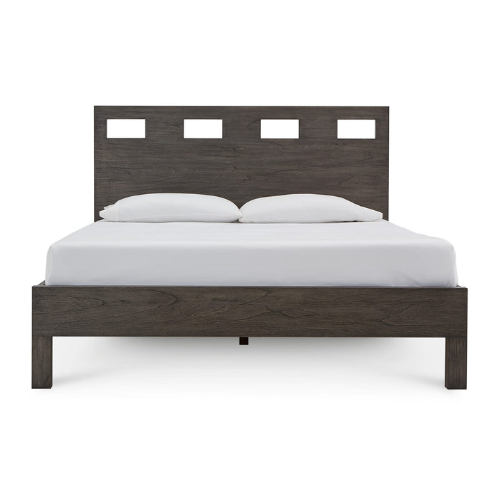 Modus Riva Wood Bed in SharkskinImage 4