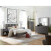 Modus Furniture Riva Wood Bed in Sharkskin  RVGXJ  Image 2