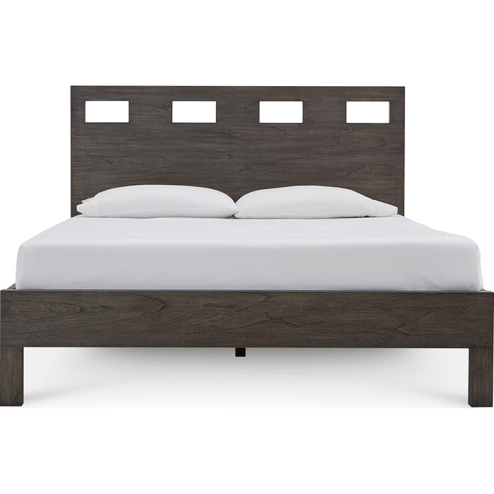 Modus Furniture Riva Wood Bed in Sharkskin  RVGXJ  Image 4