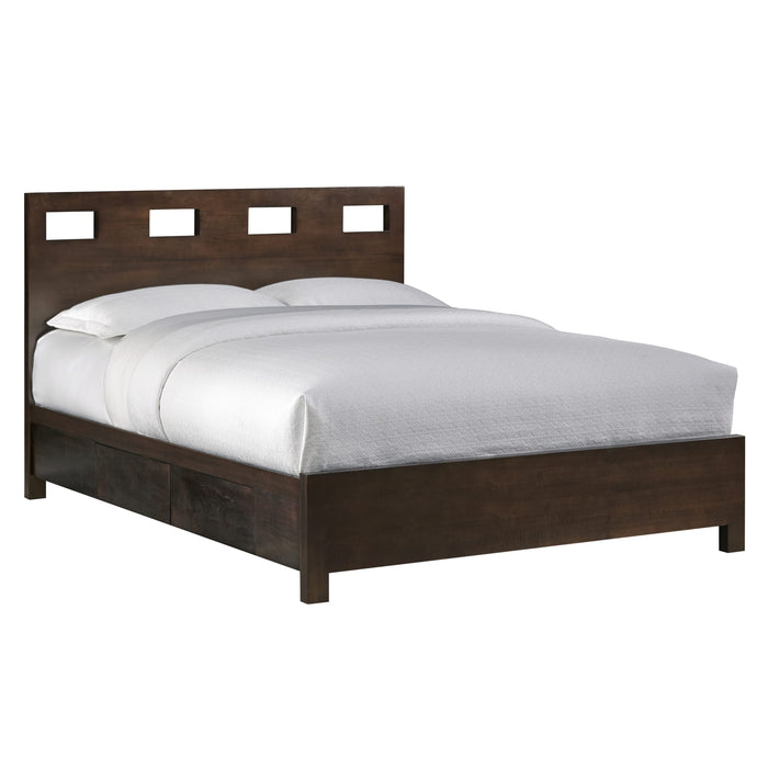 Modus Riva Wood Storage Bed in Chocolate BrownImage 4