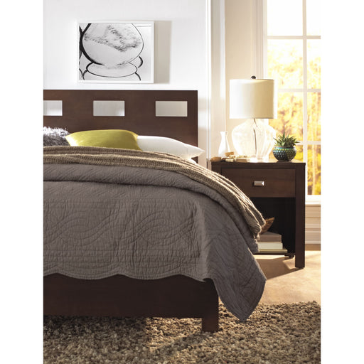 Modus Furniture Riva Wood Storage Bed in Chocolate Brown  RV26D  Image 1