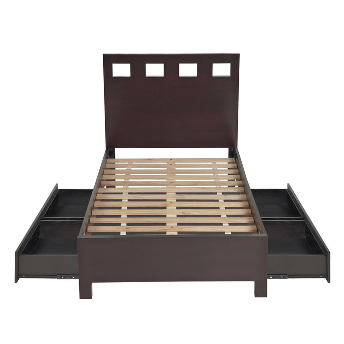 Modus Riva Wood Storage Bed in EspressoImage 9
