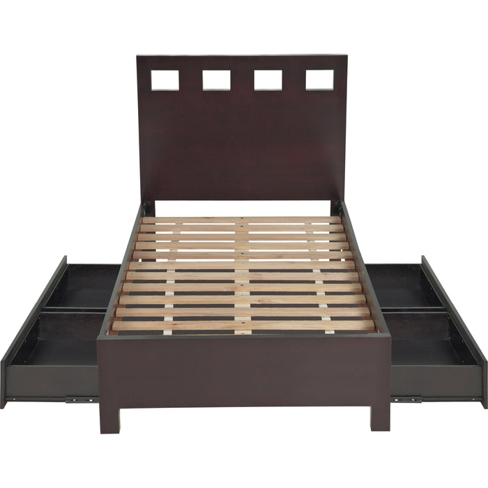 Modus Furniture Riva Wood Storage Bed in Espresso  RV23D  Image 9