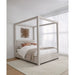 Modus Rockford Upholstered Canopy Bed in Turtle Dove Linen Image 2