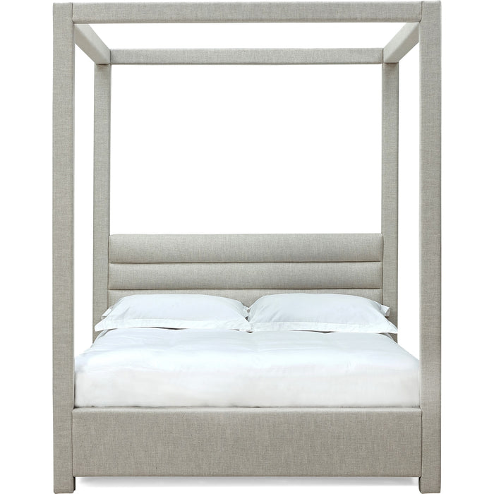 Modus Furniture Rockford Upholstered Canopy Bed in Turtle Dove Linen (2026)  MQNCS  Image 5
