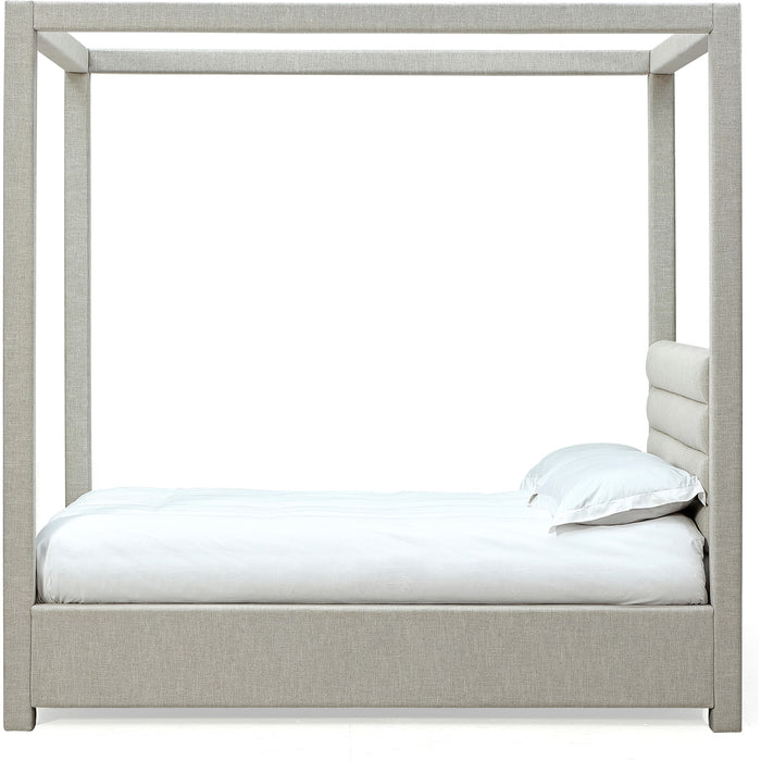 Modus Furniture Rockford Upholstered Canopy Bed in Turtle Dove Linen (2026)  MQNCS  Image 6