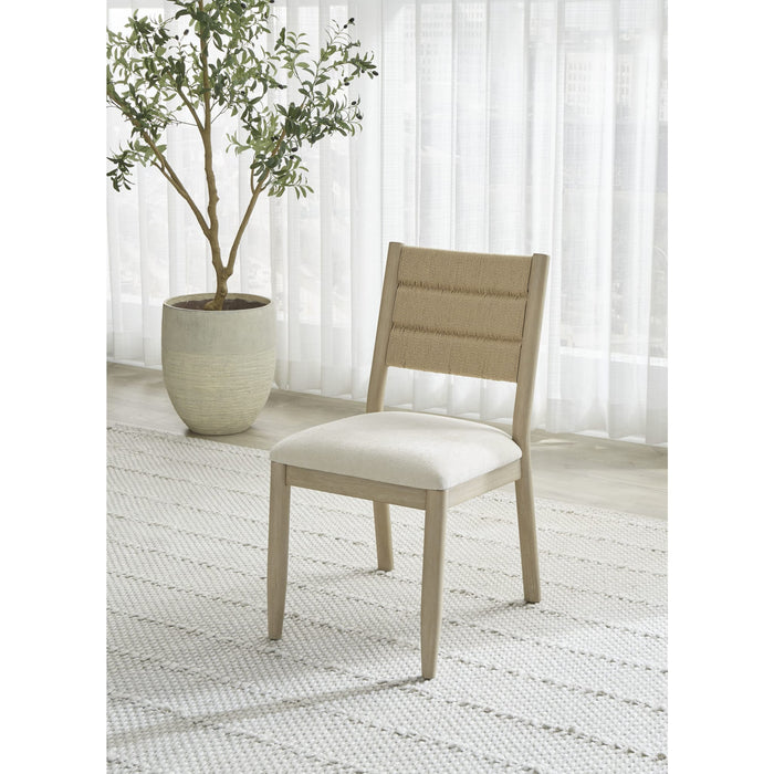 Modus Furniture Rockport Danish Cord Dining Chair in Chai 655450437311 QBTK63A Main Image