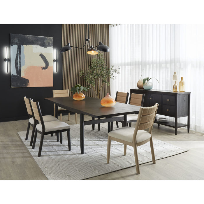 Modus Furniture Rockport Double Extension Dining Table in Yin 655450437212 QBTS60 Image 7