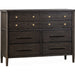 Modus Furniture Rockport Eight Drawer Oak Wood Dresser in Yin 655450437984 QBTS82T Image 7