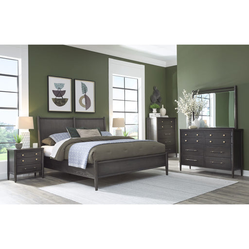 Modus Furniture Rockport Five Drawer Oak Wood Chest in Yin 655450438011 QBTS84 Image 1