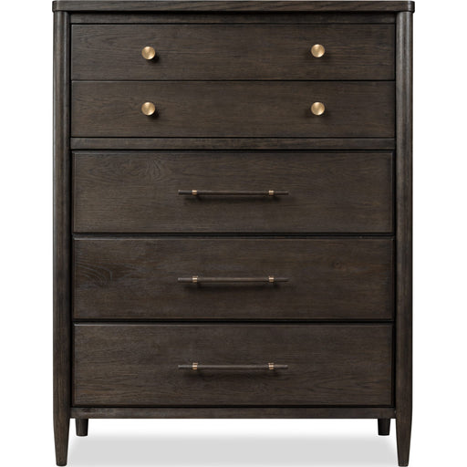 Modus Furniture Rockport Five Drawer Oak Wood Chest in Yin 655450438011 QBTS84 Image 3