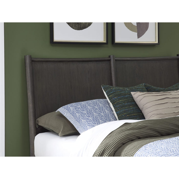 Modus Furniture Rockport Oak Wood Platform Bed in Yin  QBTSK  Image 1