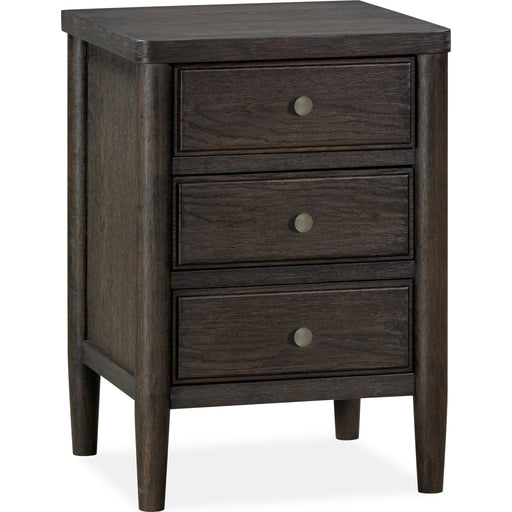 Modus Furniture Rockport Three Drawer Small Nightstand in Yin 655450437960 QBTS81D Image 1