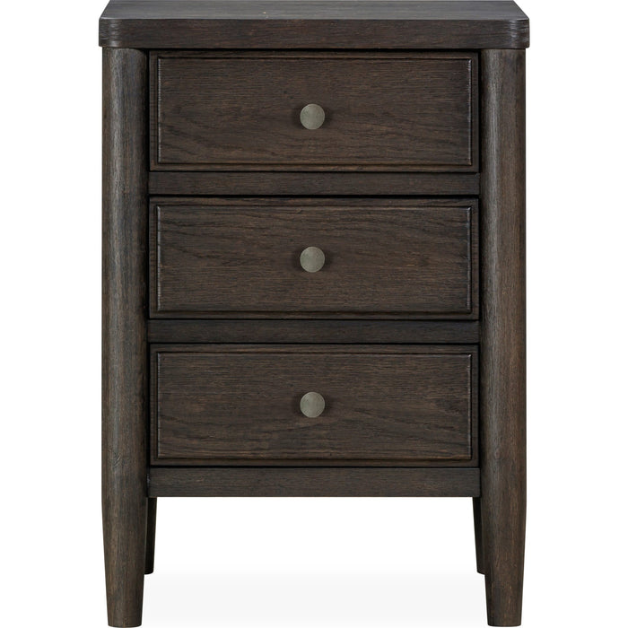 Modus Furniture Rockport Three Drawer Small Nightstand in Yin 655450437960 QBTS81D Image 2