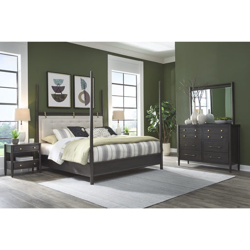 Modus Furniture Rockport Two Drawer One Shelf Oak Wood Nightstand in Yin 655450437939 QBTS81B Image 1