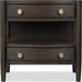 Modus Furniture Rockport Two Drawer One Shelf Oak Wood Nightstand in Yin 655450437939 QBTS81B Image 2