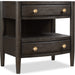 Modus Furniture Rockport Two Drawer One Shelf Oak Wood Nightstand in Yin 655450437939 QBTS81B Image 3