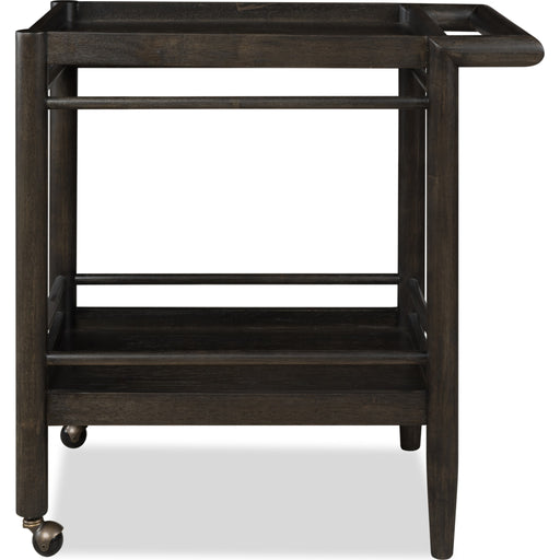 Modus Furniture Rockport Two Shelf Rolling Bar Cart in Yin 655450437274 QBTS80 Image 1