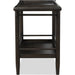 Modus Furniture Rockport Two Shelf Rolling Bar Cart in Yin 655450437274 QBTS80 Image 3