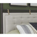 Modus Furniture Rockport Upholstered Poster Bed in Yin and Turtle Dove Linen  QBTSJ  Image 1