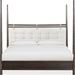 Modus Furniture Rockport Upholstered Poster Bed in Yin and Turtle Dove Linen  QBTSJ  Image 2