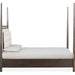 Modus Furniture Rockport Upholstered Poster Bed in Yin and Turtle Dove Linen  QBTSJ  Image 4