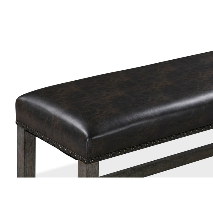 Modus Rousseau Upholstered Counter Bench in Vintage Brown and Deep AlmondImage 7