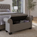 Modus Royal Rolled Arm Storage Bench in Dolphin Linen Image 2
