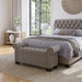 Modus Royal Rolled Arm Storage Bench in Dolphin Linen Image 4