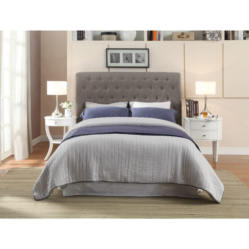 Modus Royal Tufted Platform Bed in Dolphin Linen Image 1