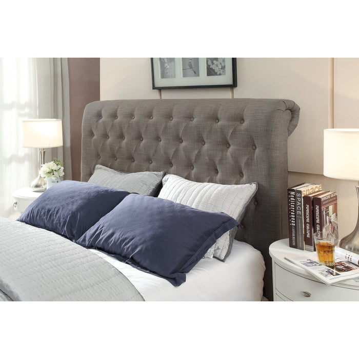 Modus Furniture Royal Tufted Platform Bed in Dolphin Linen (2026)  XYH3D  Image 5