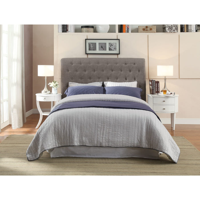 Modus Furniture Royal Tufted Platform Bed in Dolphin Linen (2026)  XYH3D  Main Image