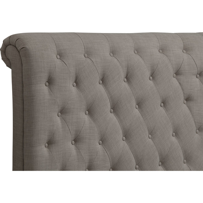 Modus Furniture Royal Tufted Upholstered Headboard in Dolphin Linen  3ZH3L BH11 Image 3