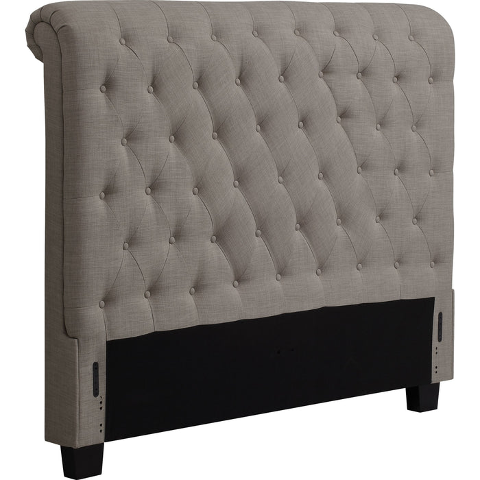 Modus Furniture Royal Tufted Upholstered Headboard in Dolphin Linen  3ZH3L BH11 Image 5