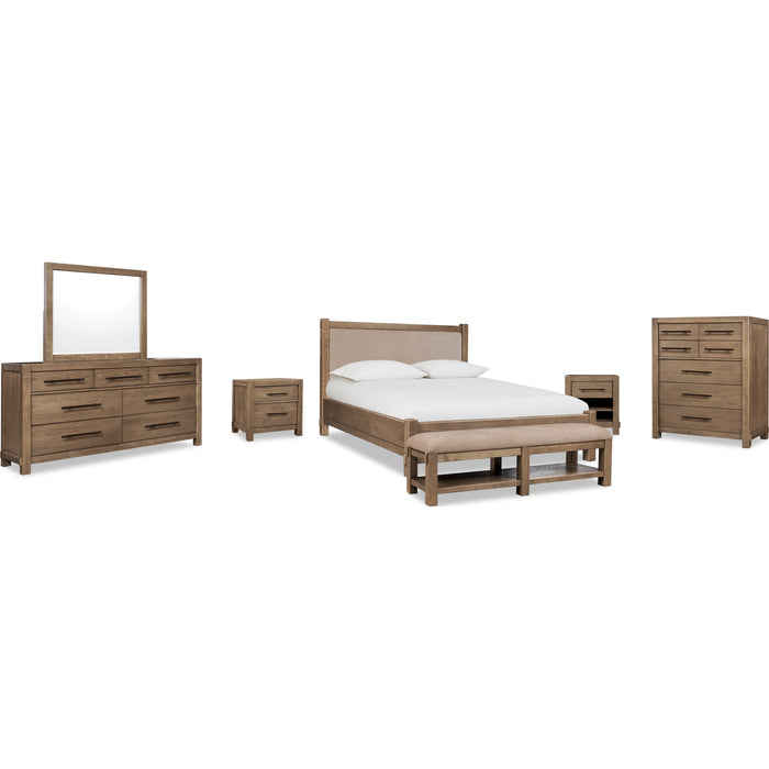 Modus Furniture Roycroft Bed  BnHrvst Wd  XF3CA  Image 9