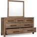 Modus Furniture Roycroft Dresser  Harvst Wood 655450517396 XF3C82 Image 2