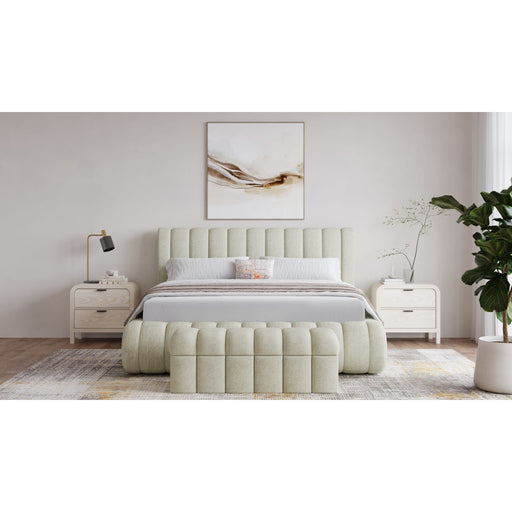 Modus Furniture Savage Maximalist Upholstered Bed in Sandy Chenille  SRXKH  Image 1