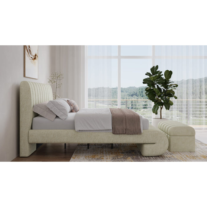 Modus Furniture Savage Maximalist Upholstered Bed in Sandy Chenille  SRXKH  Image 2