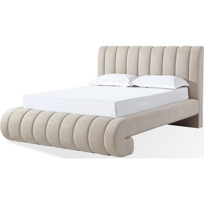 Modus Furniture Savage Maximalist Upholstered Bed in Sandy Chenille  SRXKH  Image 4