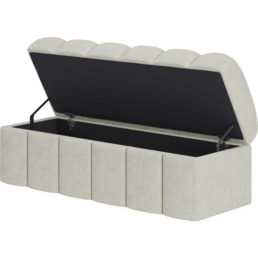 Modus Furniture Savage Upholstered Storage Bench in Sandy Chenille 655450472220 SRXK88 Image 2