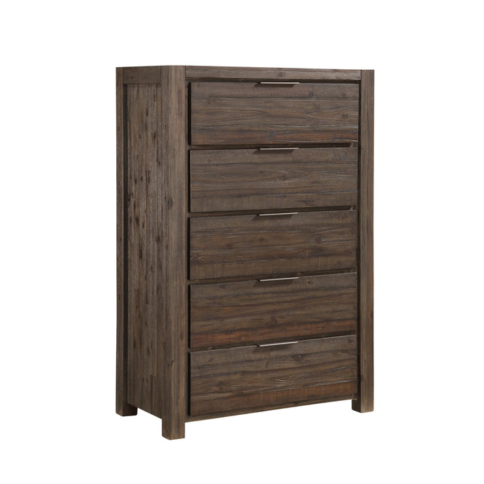 Modus Savanna Five Drawer Solid Wood Chest in Coffee Bean (2024) Image 7